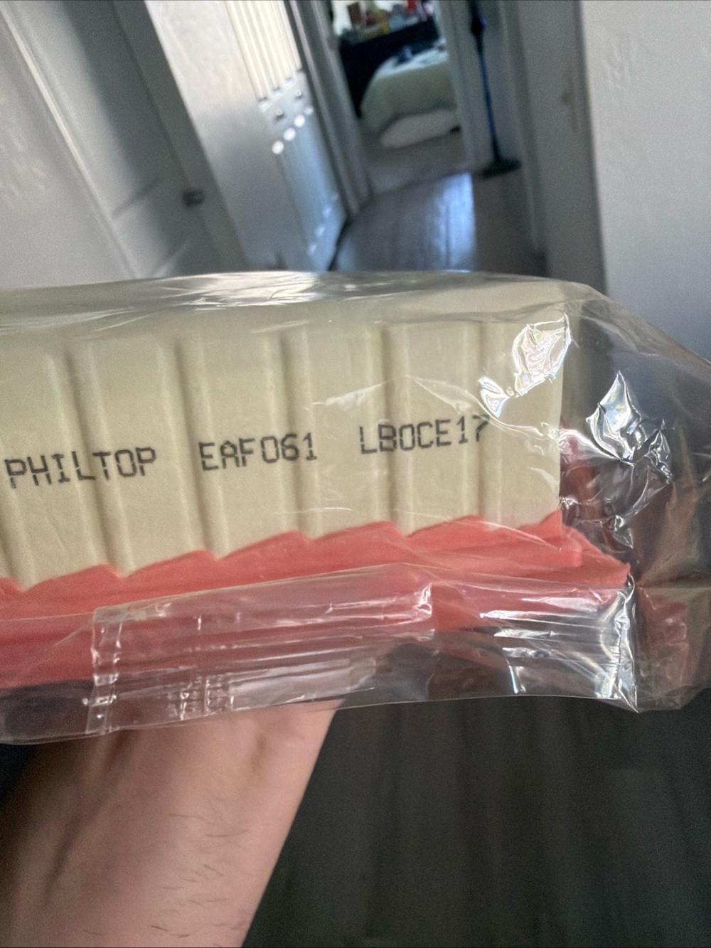 Rectangular Engine Air Filter - Pink Frame - Picture 4 of 5
